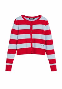 STRIPED  - Strickjacke - red