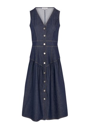Morgan, MORGAN MORGAN FITTED DENIM-EFFECT DRESS - Spijkerjurk - denim brut