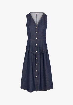 Morgan, MORGAN MORGAN FITTED DENIM-EFFECT DRESS - Robe en jean - denim brut