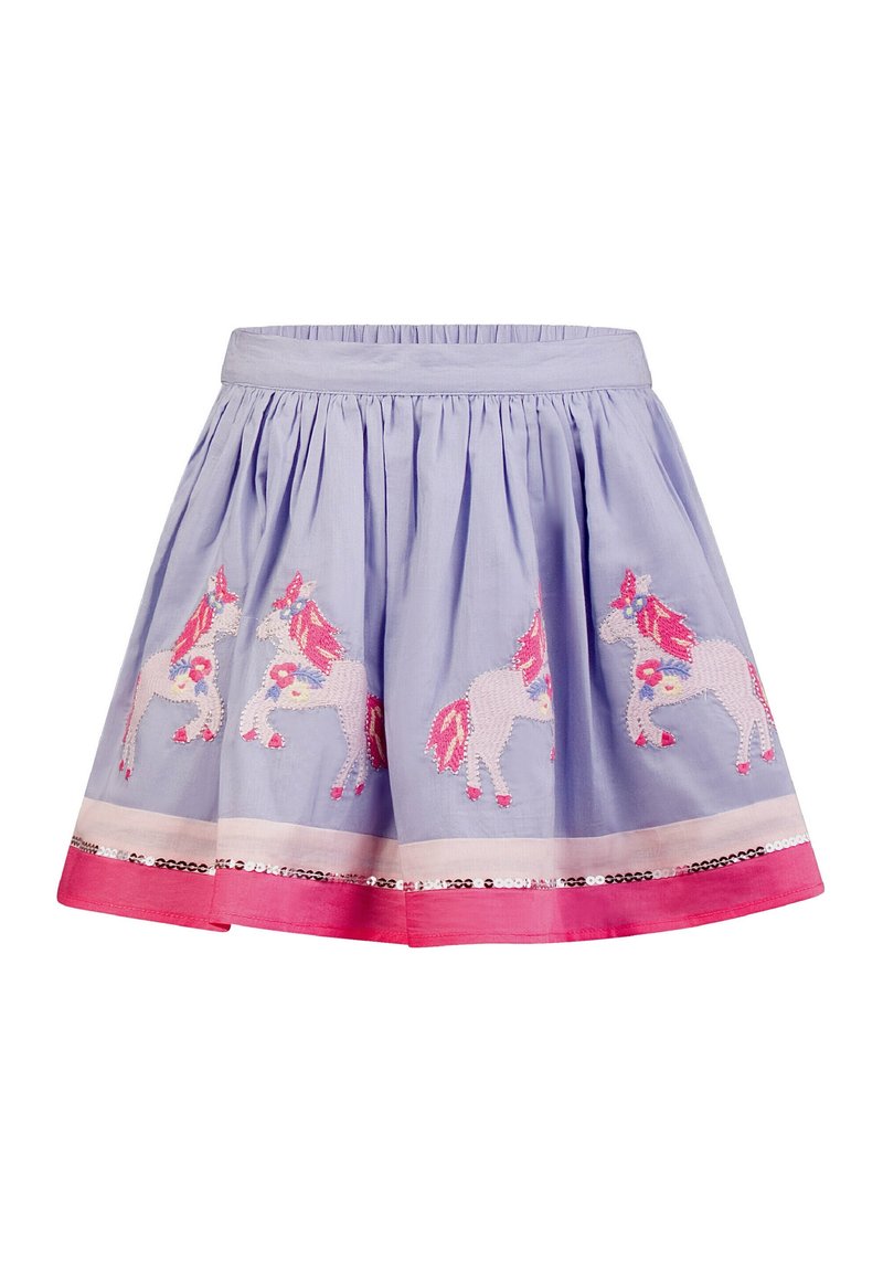 happy girls PFERDE - A-linjekjol - arctic blue