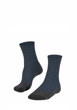 FALKE, SOCKEN TK2 MELANGE - Sportsstrømper - dark blue mel
