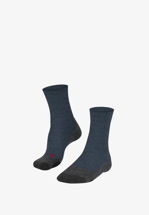 FALKE, SOCKEN TK2 MELANGE - Sportsocken - dark blue mel