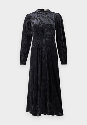 REGINE BURNOUT MIDI DRESS - Day dress - black