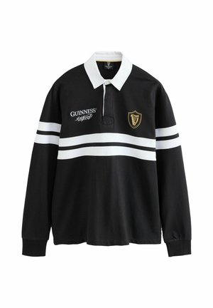 Next, HORIZONTAL BLOCK RUGBY SHIRT - Polo shirt - black official guinness