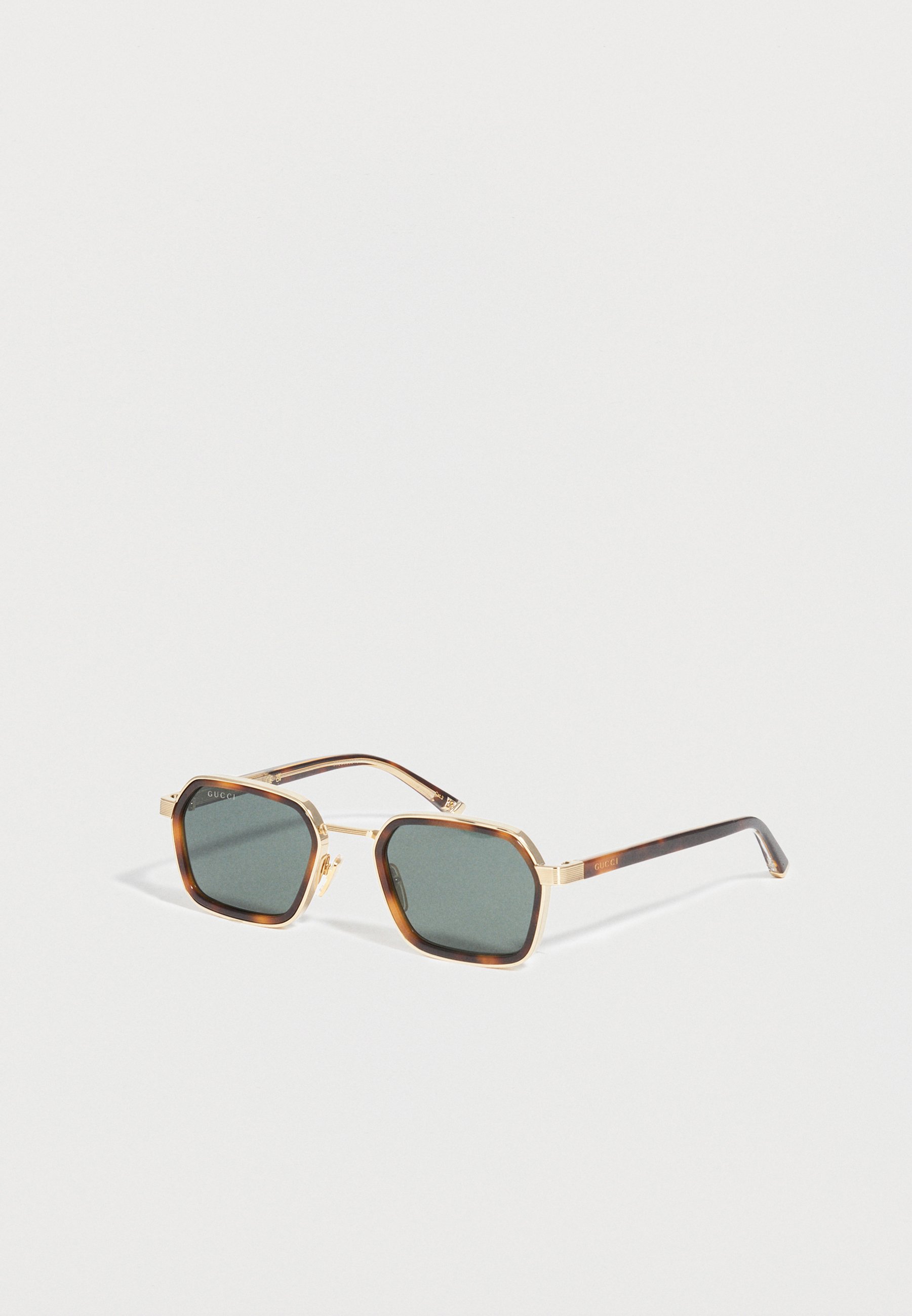 Gucci Gold Frame Sunglasses with Dark Green Lenses GG1689S main image 2
