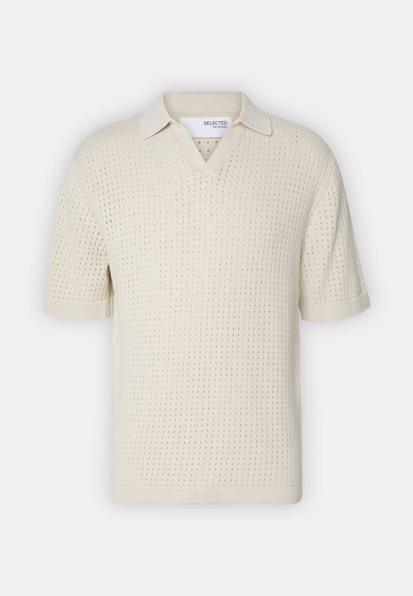 SLHNIK RELAXED OPEN - Polo shirt - fog2