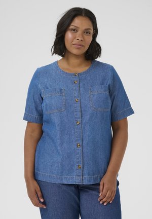 Kaffe Curve Blůza - dark blue chambray