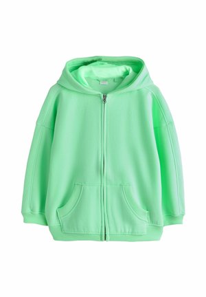 REGULAR FIT HOODIE - Sweatjacke - lime green
