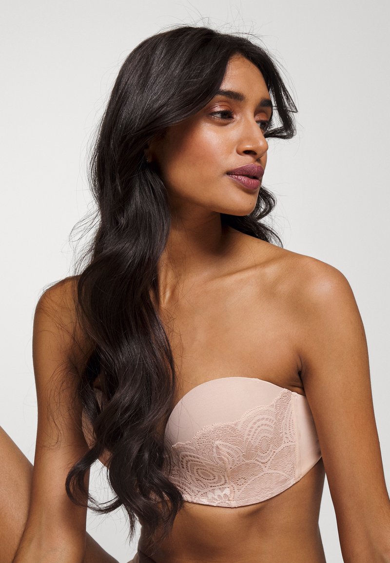 Soutien-gorge Wonderbra L'Authentique Push-up Corail - Bretelles Amovibles Taille 85A