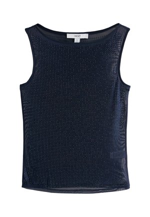 REGULAR FIT - HEATSEAL SPARKLE  - Top - navy