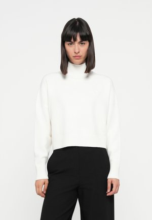 SESTY - Strikkegenser - open white