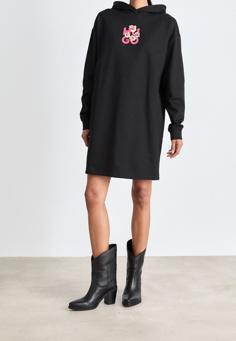 HUGO Day dress - black - (Pre-owned) - Zalando.ie HUGO Day dress - black - (Pre-owned) - Zalando.ie