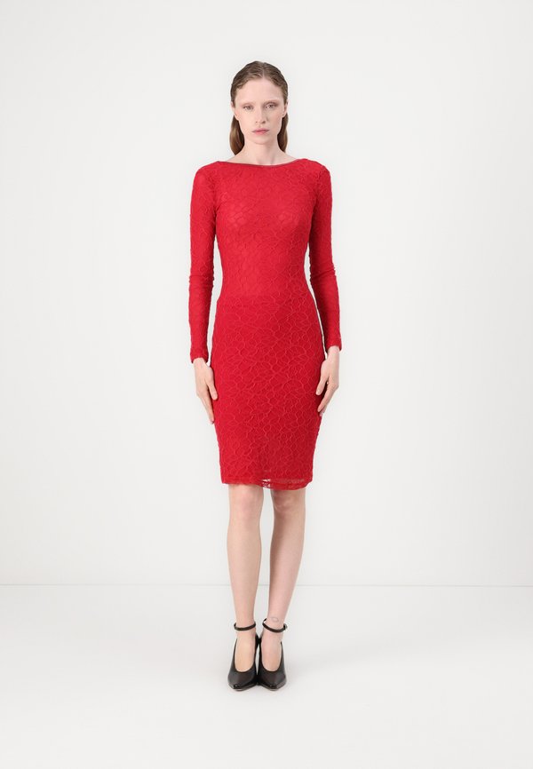 AARON ABITO STRECH - Freizeitkleid - rosso salsa