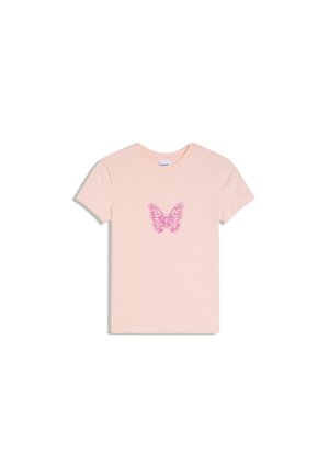 Bershka, PRINTED- T-SHIRT - T-shirt imprimé - light pink