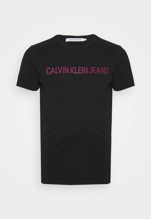 INSTIT LOGO SLIM TEE - Triko s potiskem - black