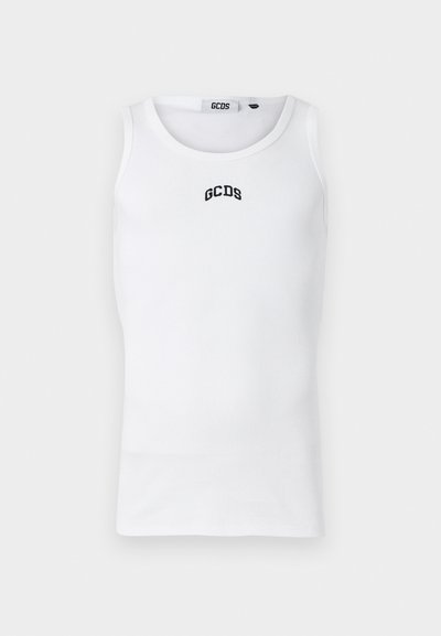 GCDS LOUNGE LOGO TANK - Μπλούζα - bright white