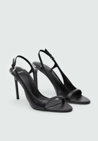 Mango Sandali con tacco - black