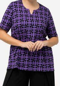 Ulla Popken Triko s potiskem - purple