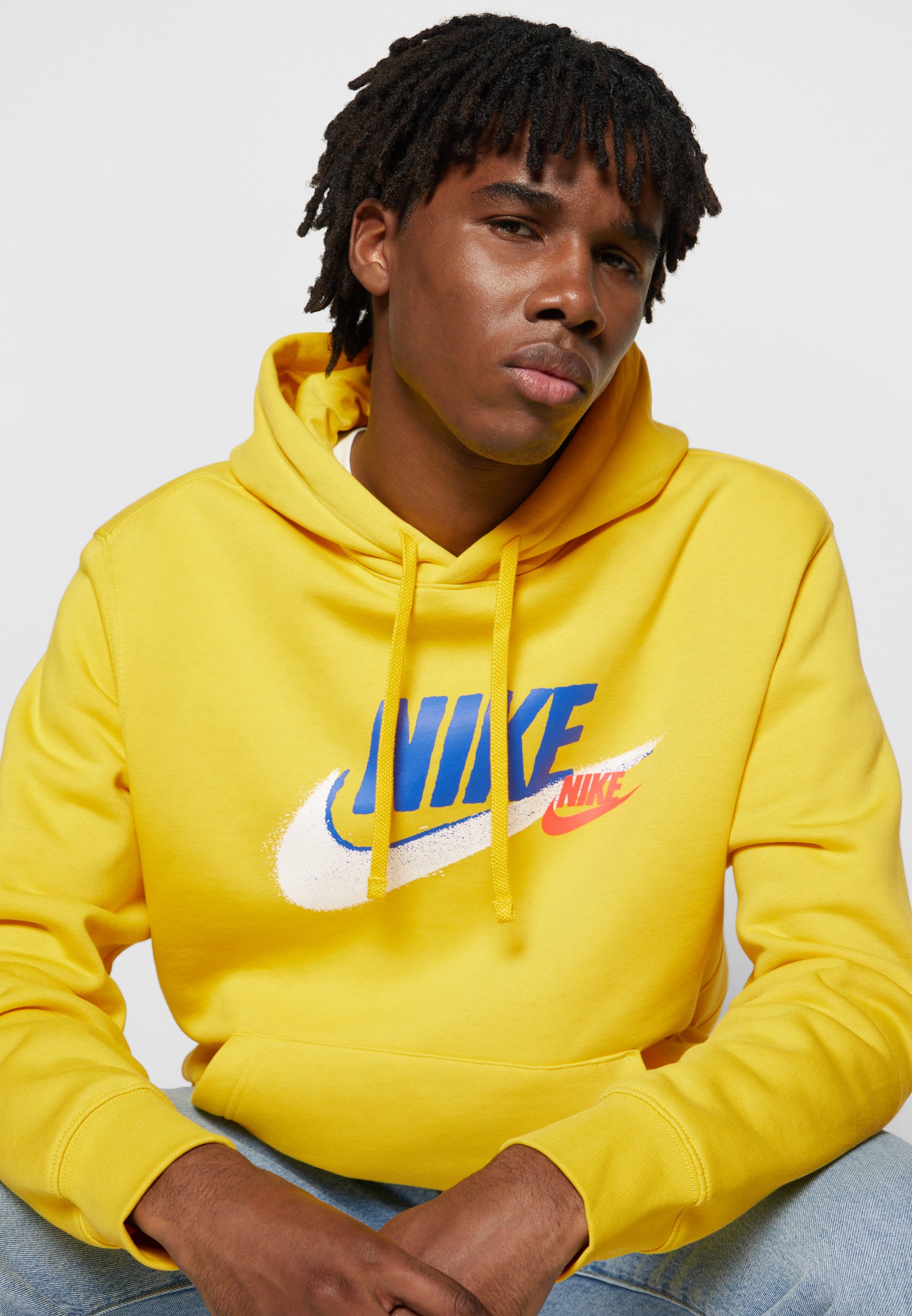 nike sportswear hoodie yellow