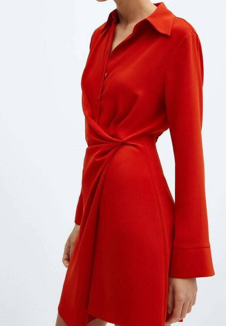 strapless open back dress LEY ANTIQUE RED ENVELOPE DRESS – NOACODE main image 1