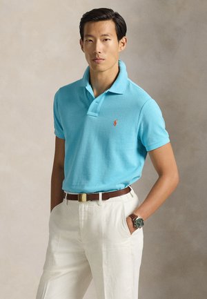 THE ICONIC MESH POLO SHIRT - Polokošeľa - perfect turquoise