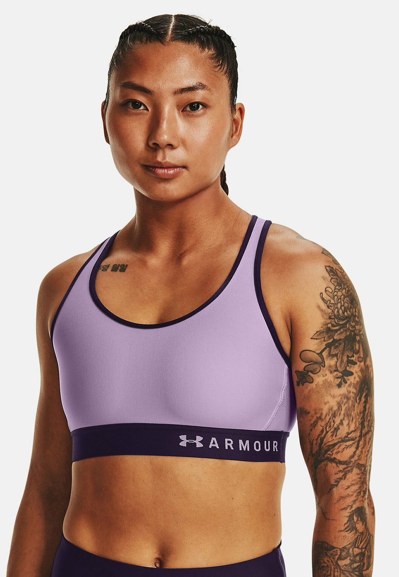 Under Armour KEYHOLE - Sportovní podprsenky se střední oporou - octane