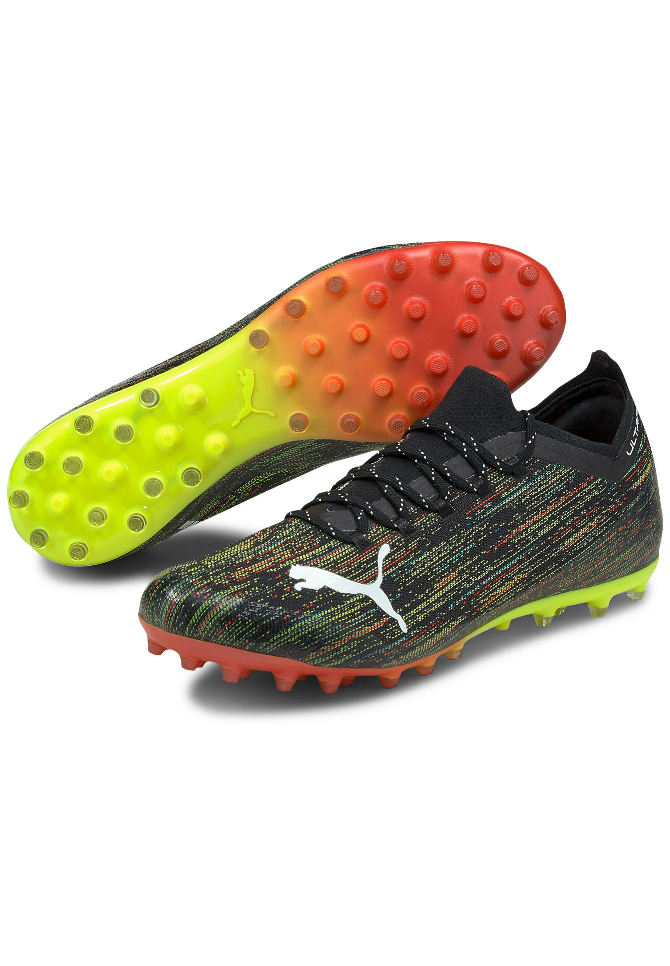 Puma ULTRA - Botas de fútbol multitacos - puma black / puma white / yellow  alert/negro - Zalando.es
