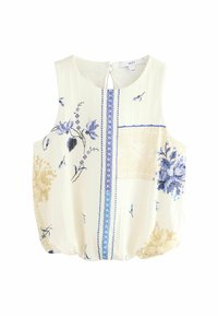 Next REGULAR FIT SLEEVELESS BUBBLE HEM  - Pluus - blue ecru
