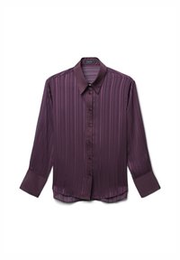 JACQUARD A RIGHE - Camicia - bordeaux