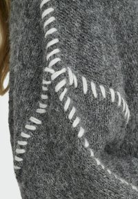 JDY JDYZOEY LIFE ON STITCH NOOS - Maglione - dark grey melange