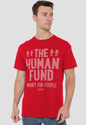 Warner Brothers, SEINFELD THE MONEY FOR PEOPLE - Print T-shirt - red