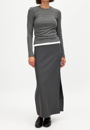 NA-KD SLIT - Maxi skirt - grey
