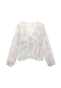 FLOWING PRINTED TIED - Camicetta - blue