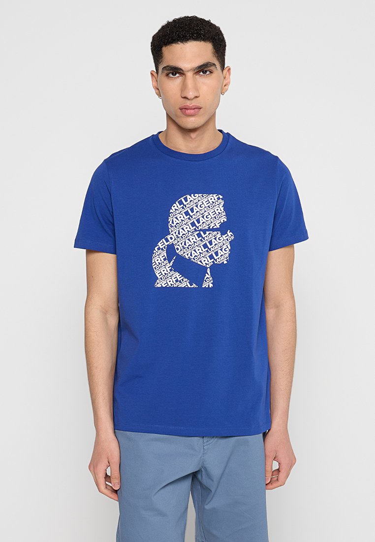 Karl Lagerfeld T-shirt print koningsblauw
