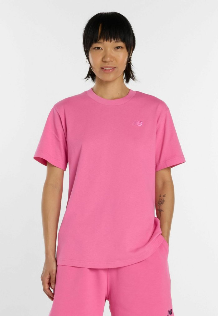 New Balance ATHLETICS JERSEY T-SHIRT. - Basic T-shirt - pink satin