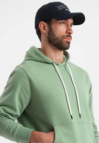 Ombre Felpa con cappuccio - green