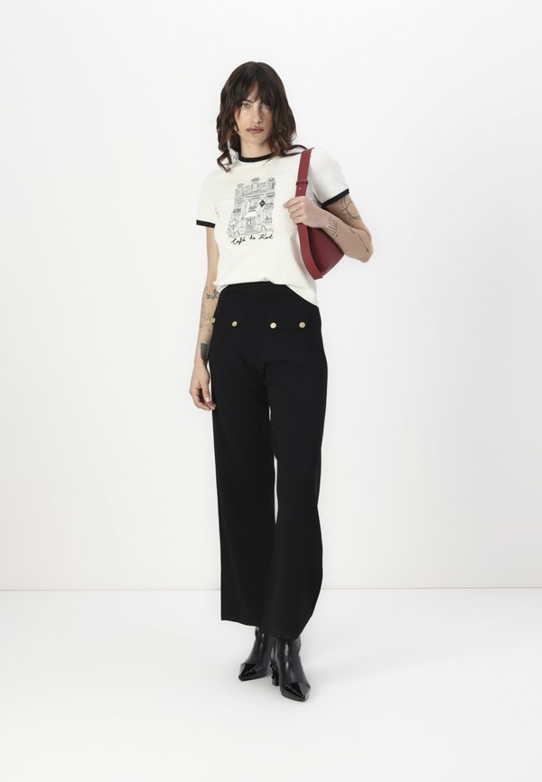 BUTTON PANTS - Trousers2