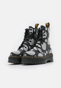 Dr. Martens JADON - Nööritavad poolsaapad - black/white