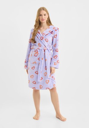 SHRIMP HEART PRINT - Dressing gown - lilac