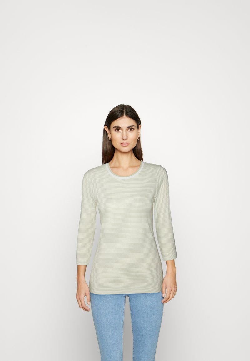 s.Oliver Maglietta a manica lunga - sage stripes