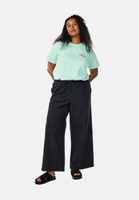 Zizzi RÜCKEN - T-shirts print - grayed jade washed