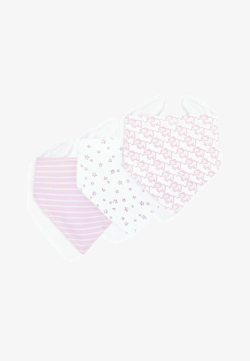 JoJo Maman Bébé 3-PACK DRIBBLE - Selyemkendő - pink