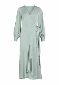 VILA WICKEL LANGÄRMELIGES - Gallakjole - chinois green