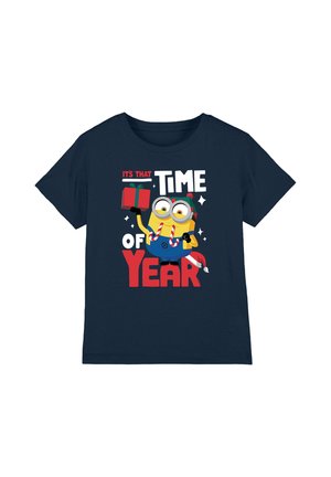 Universal Studios, DESPICABLE ME BOB CHRISTMAS ELF UNISEX - Print T-shirt - dark blue