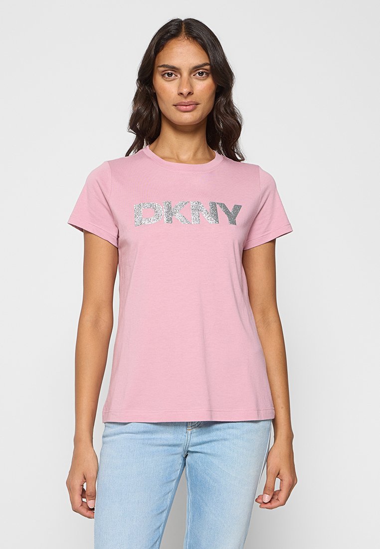 DKNY T-shirt print roze