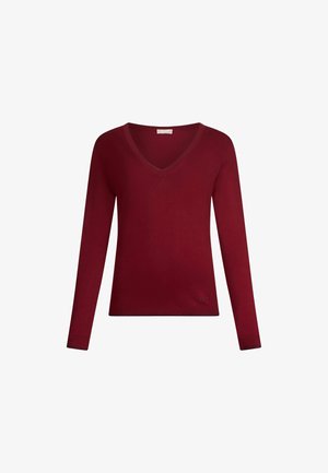 LIU JO V-NECK - Trui - bordeaux