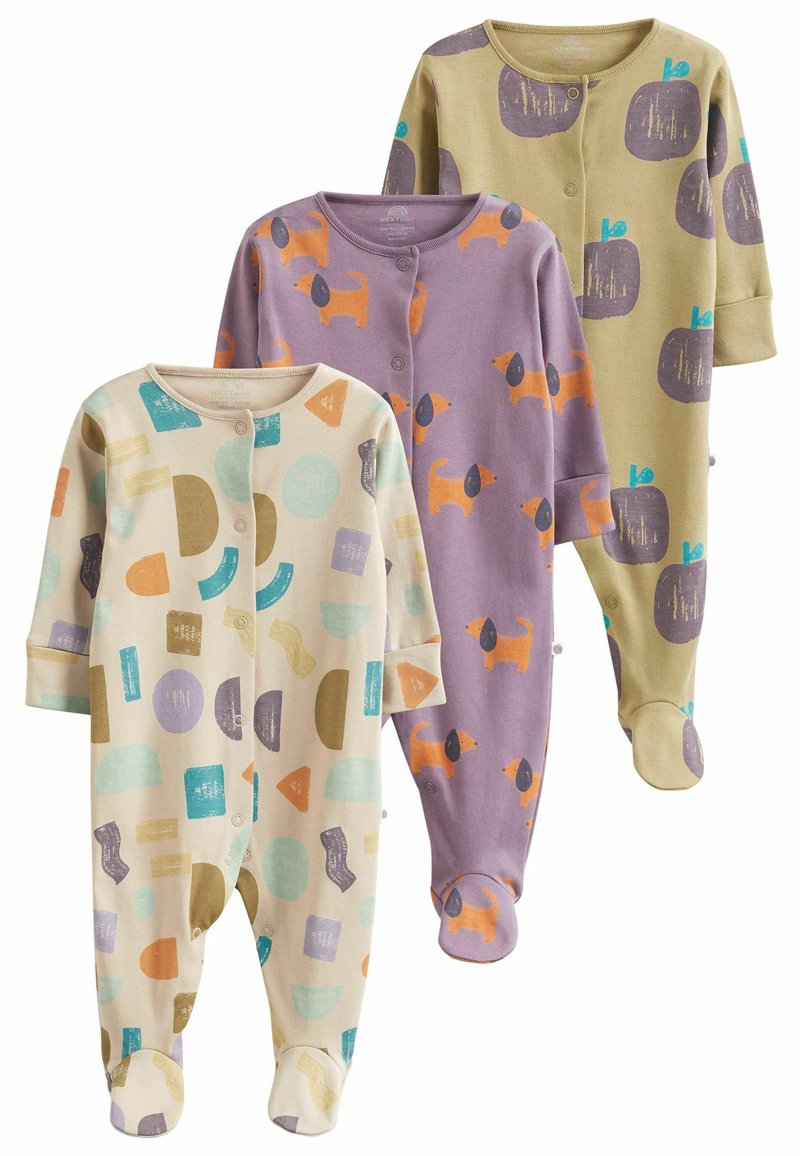 7er-Pack Langarm Strampler Von NEXT - Pastellfarbene Babybodys Für Jeden Tag