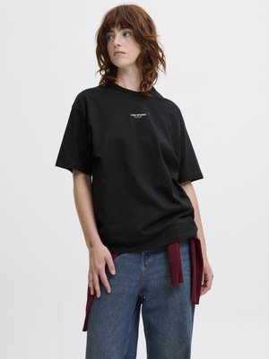 JJXX JXSTUDIO VESTERBRO LOOSE TEE - Navadna majica - black/bright white