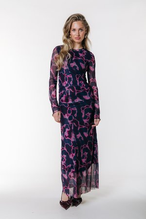 MAUDE LIQUID SWIRL LONGSLEEVE MAXI DRESS - Vestito lungo - multi-coloured