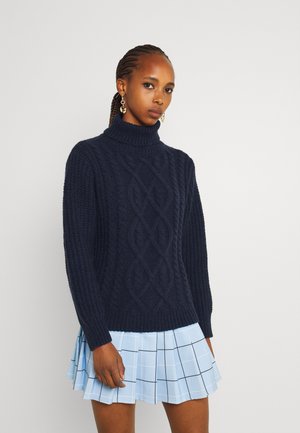 LADIES KNITTED - Jumper - navy blue